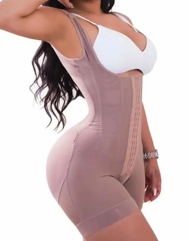 Reloj de arena - Faja de Doble Compresión con Ganchos – Control Abdominal y Efecto Reloj de Arena