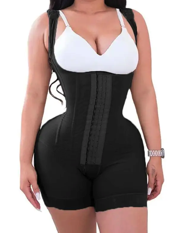 Reloj de arena - Faja de Doble Compresión con Ganchos – Control Abdominal y Efecto Reloj de Arena