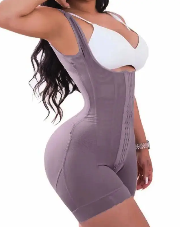 Reloj de arena - Faja de Doble Compresión con Ganchos – Control Abdominal y Efecto Reloj de Arena