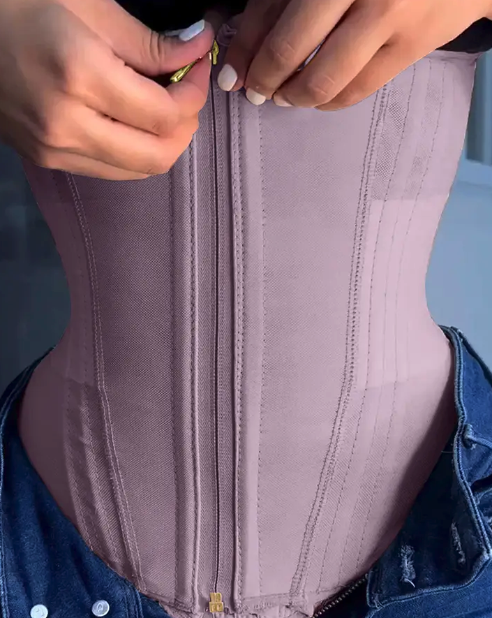 Reloj de arena + Cinturilla Reloj de Arena con Cremallera y Corchetes – Moldeo Extra Firme