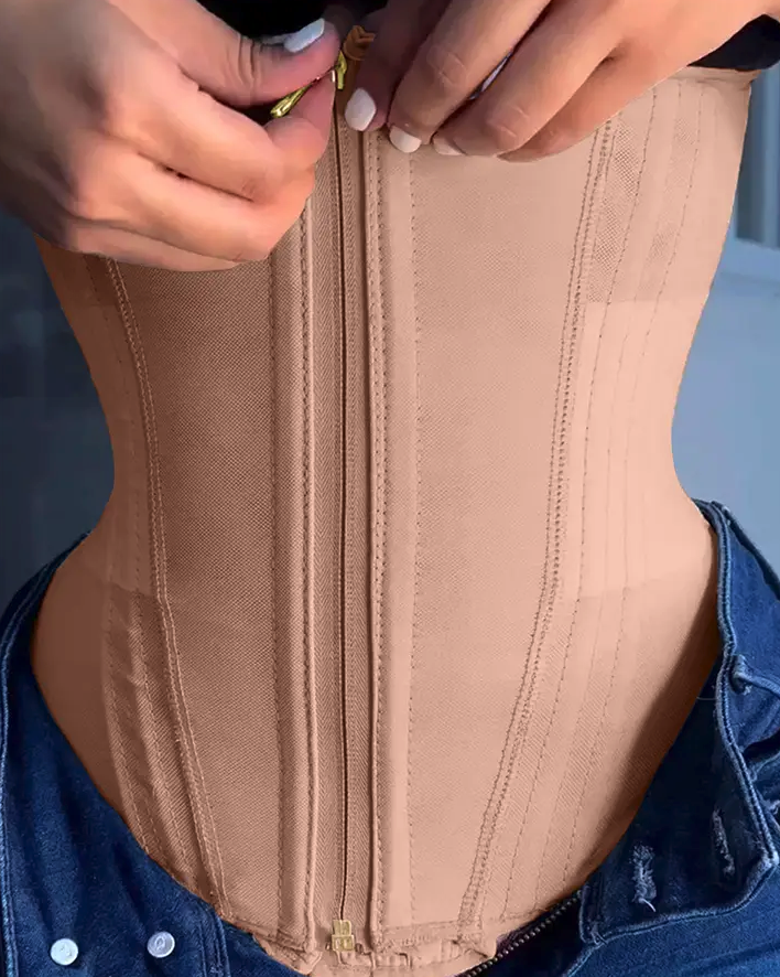 Reloj de arena + Cinturilla Reloj de Arena con Cremallera y Corchetes – Moldeo Extra Firme