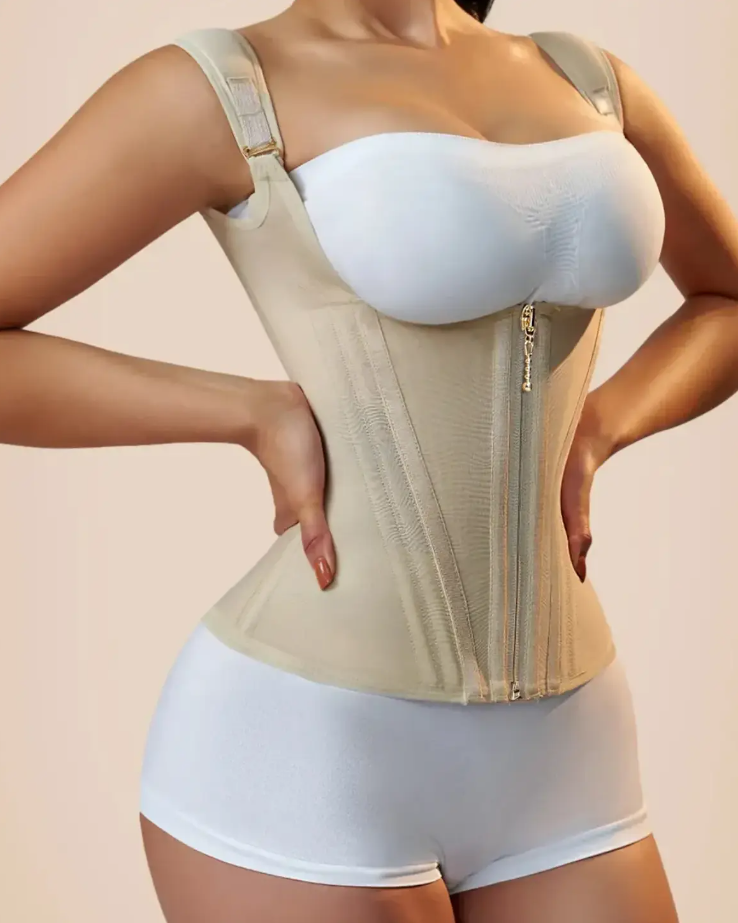 Reloj de arena - Chaleco Moldeador de Cintura para Mujer – Estilo Corset y Control Total